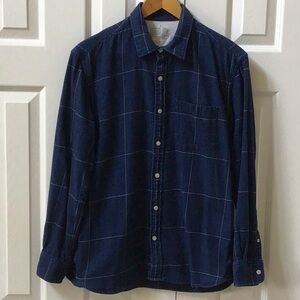 MUJI MENS 100% COTTON FLANNEL SHIRT SIZE S